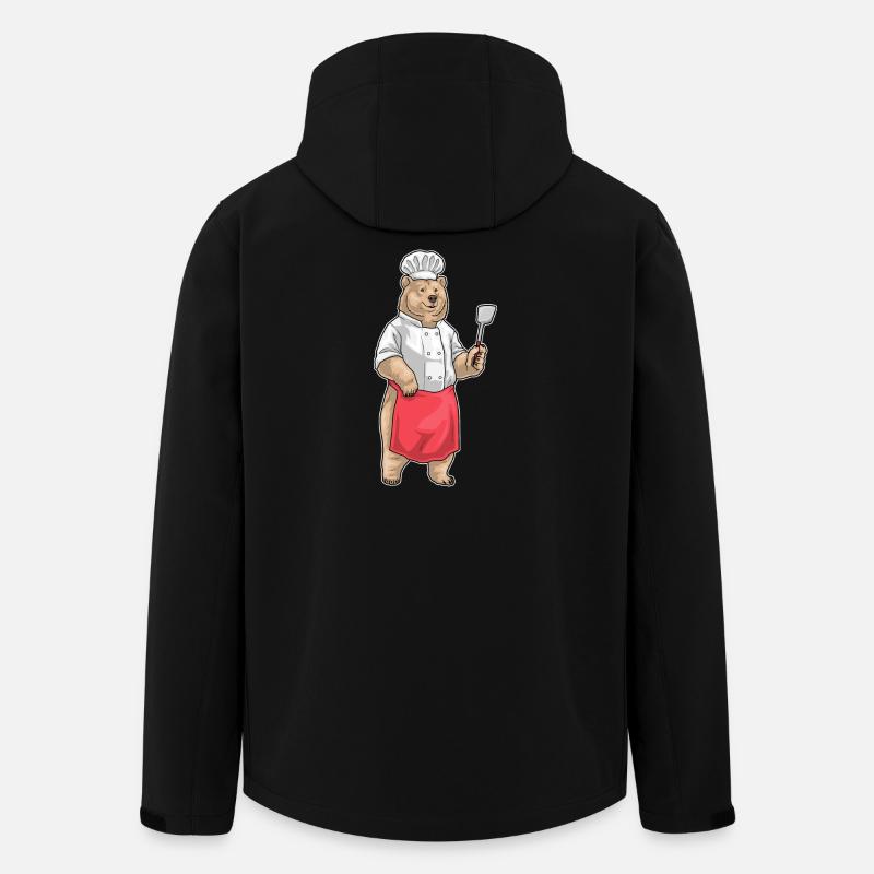 Bär Koch Pfannenwender Kochen - Recycelte Männer Softshell-Jacke von Stanley/Stella - Schwarz
