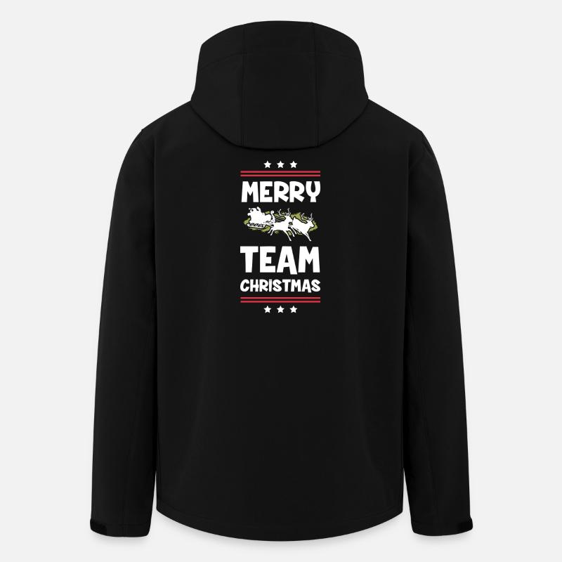 Joyeux Noël - Veste softshell homme en polyester recyclé Stanley/Stella - noir