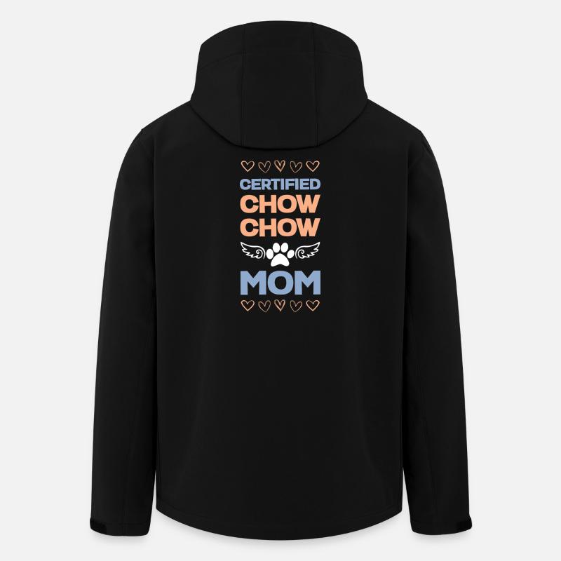 Certifiée Chow Chow Mama - Veste softshell homme en polyester recyclé Stanley/Stella - noir
