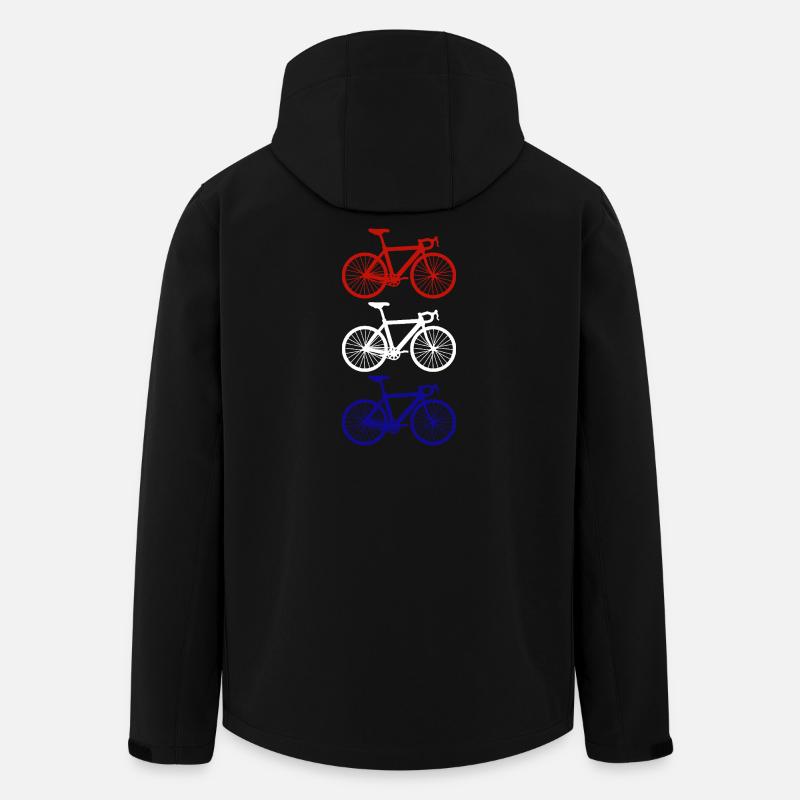 Cycling Cycling Netherlands - Men’s Recycled Softshell Jacket by Stanley/Stella - black