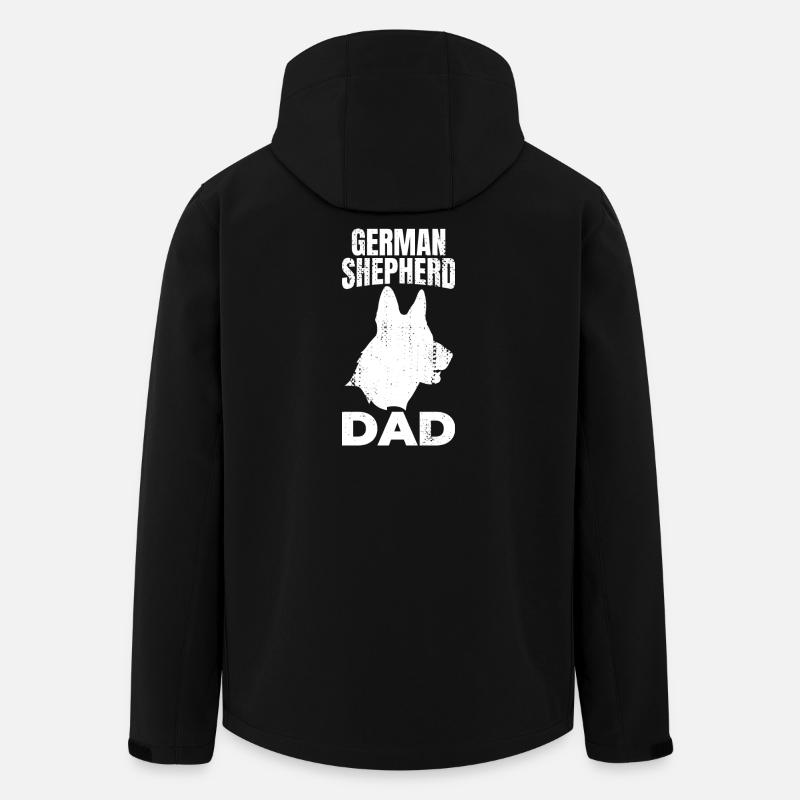 Papa berger allemand - Veste softshell homme en polyester recyclé Stanley/Stella - noir