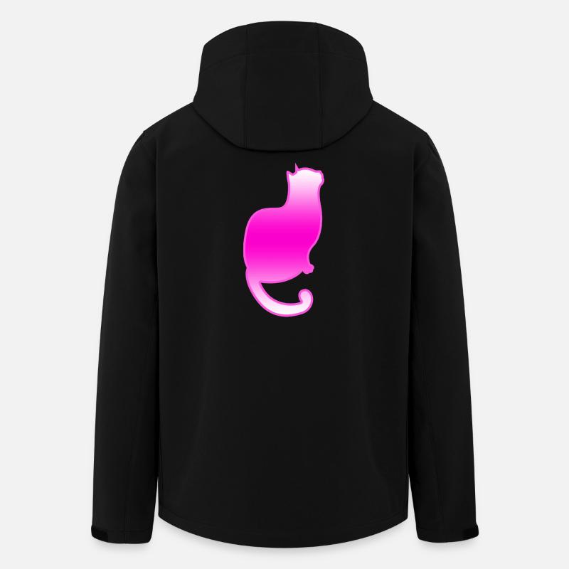 Katze - Recycelte Männer Softshell-Jacke von Stanley/Stella - Schwarz