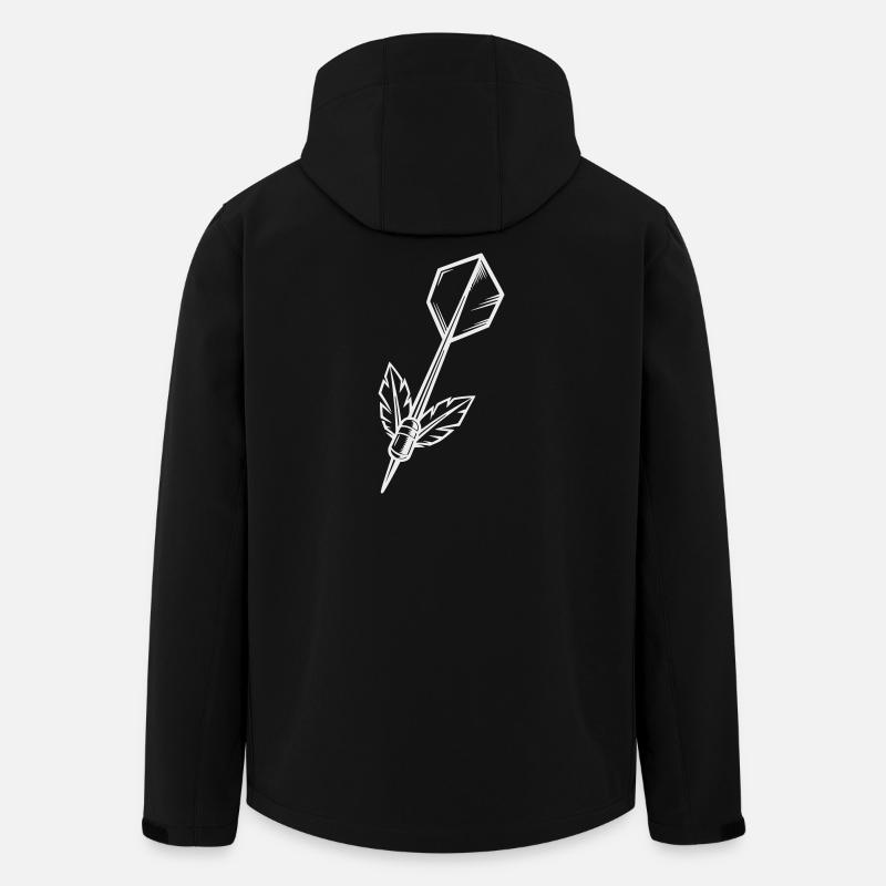 Dartpfeil mit Flügeln - Recycelte Männer Softshell-Jacke von Stanley/Stella - Schwarz