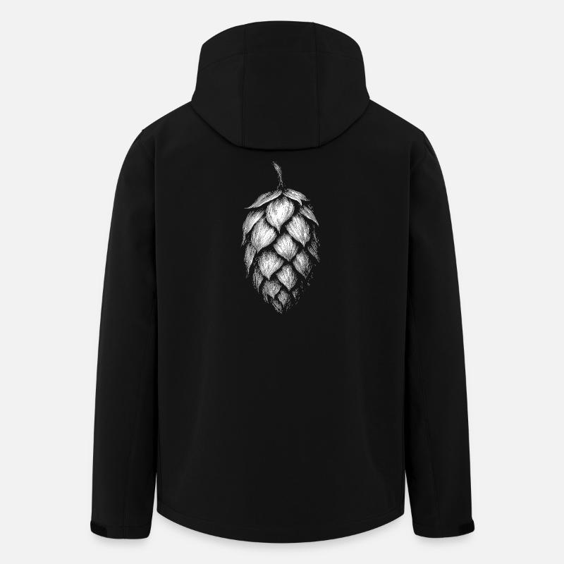 Houblon - Veste softshell homme en polyester recyclé Stanley/Stella - noir