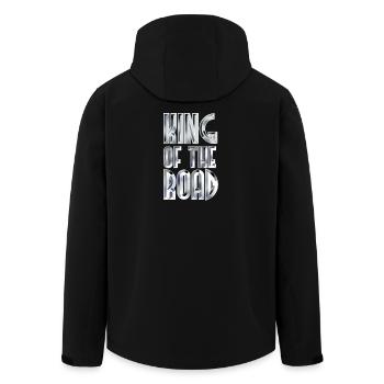 King Of The Road White Steel - Recycelte Männer Softshell-Jacke von Stanley/Stella - Schwarz - Hinten - AI Model Male 185 light (185cm)