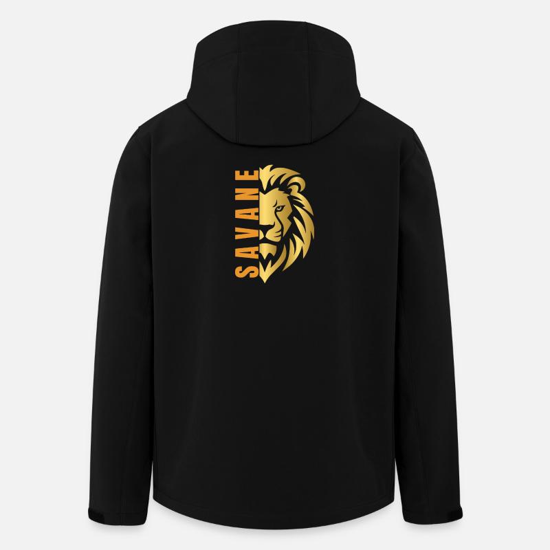 Lion doré  - Veste softshell homme en polyester recyclé Stanley/Stella - noir