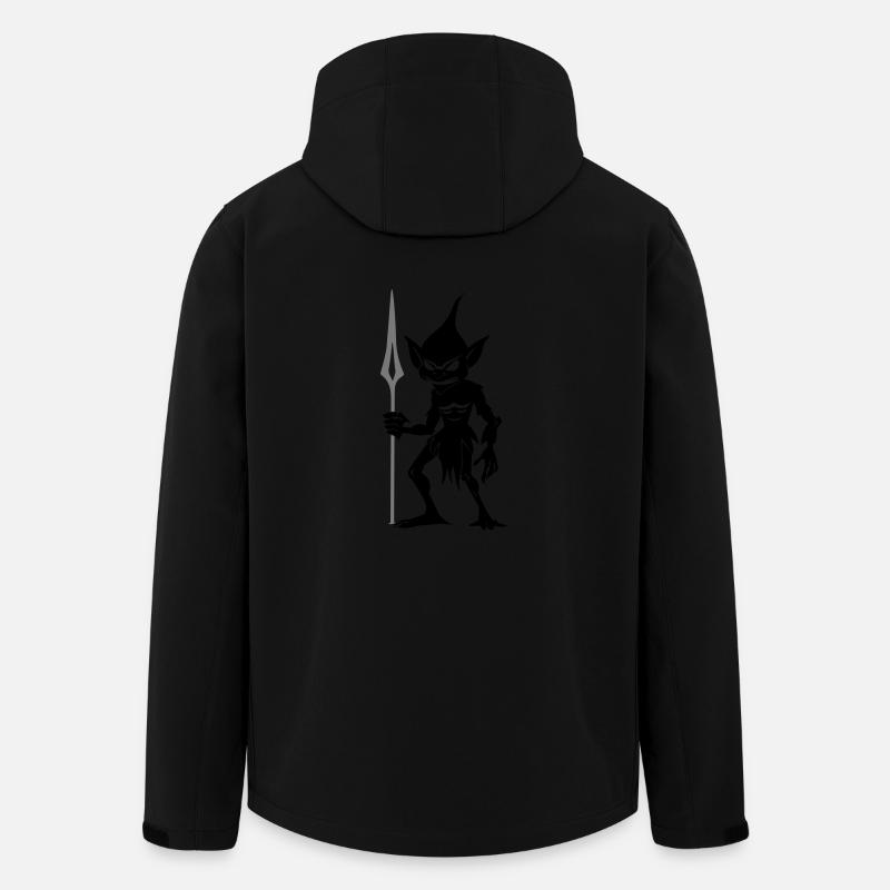 Goblin Krieger - Recycelte Männer Softshell-Jacke von Stanley/Stella - Schwarz
