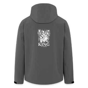 Chihuahua King of everything Hunde Hund Wilsigns - Recycelte Männer Softshell-Jacke von Stanley/Stella - Anthrazit - Hinten - AI Model Male 185 light (185cm)