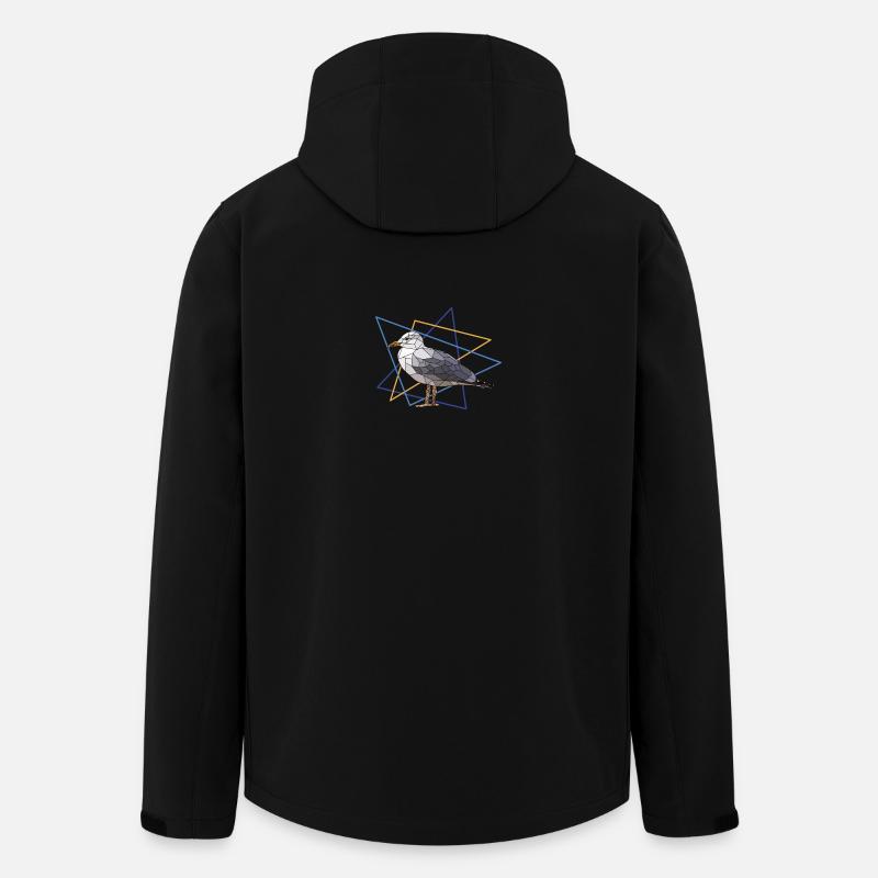 Mouette - Veste softshell homme en polyester recyclé Stanley/Stella - noir