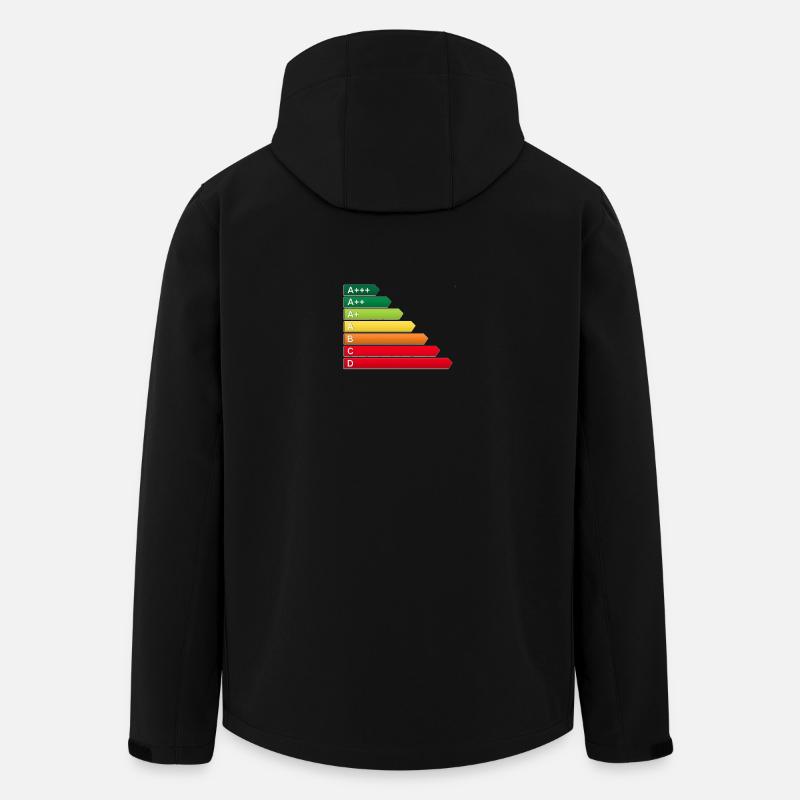 Label énergétique SF - Veste softshell homme en polyester recyclé Stanley/Stella - noir