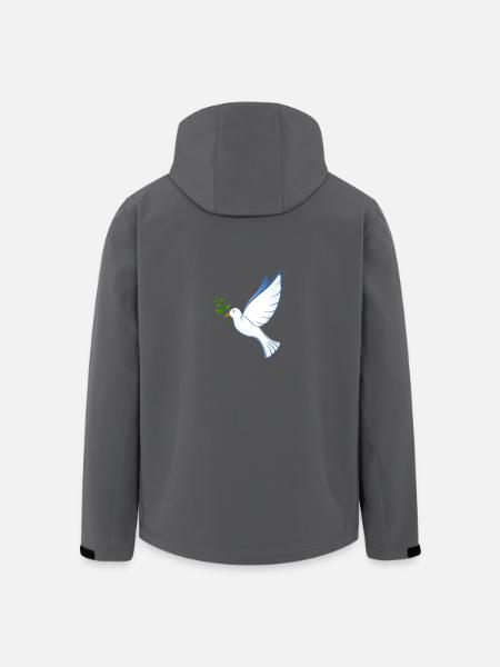 Taube - Recycelte Männer Softshell-Jacke von Stanley/Stella - Schwarz