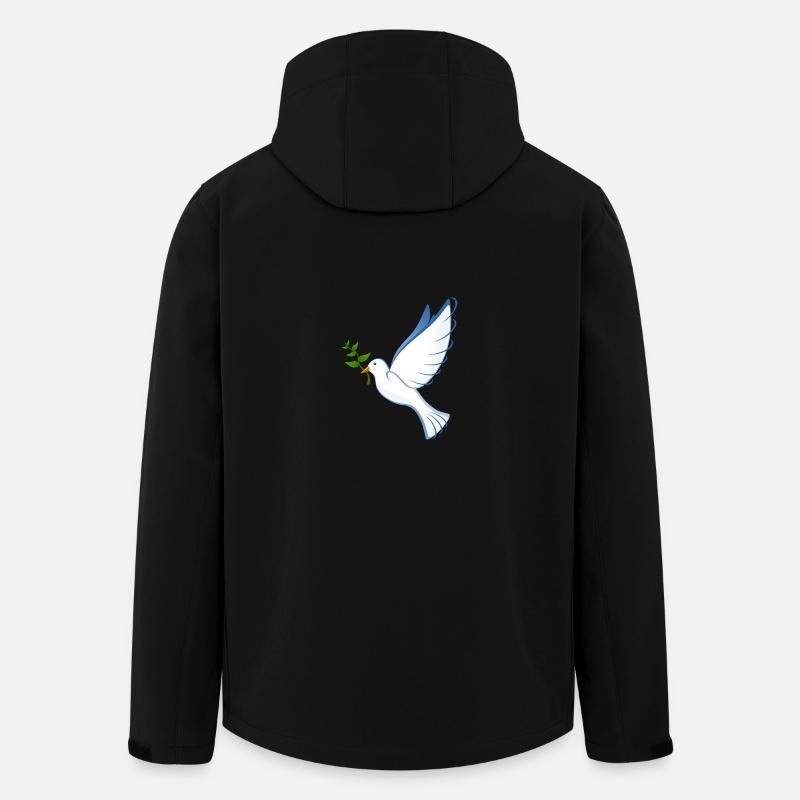 Taube - Recycelte Männer Softshell-Jacke von Stanley/Stella - Schwarz