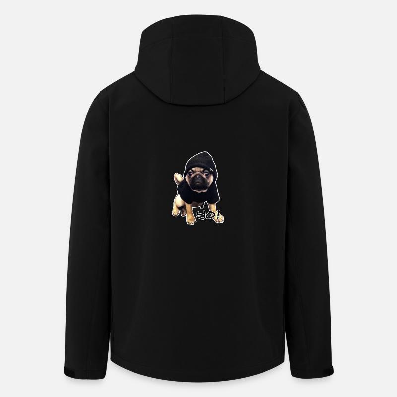 yo_mops_3 - Men’s Recycled Softshell Jacket by Stanley/Stella - black