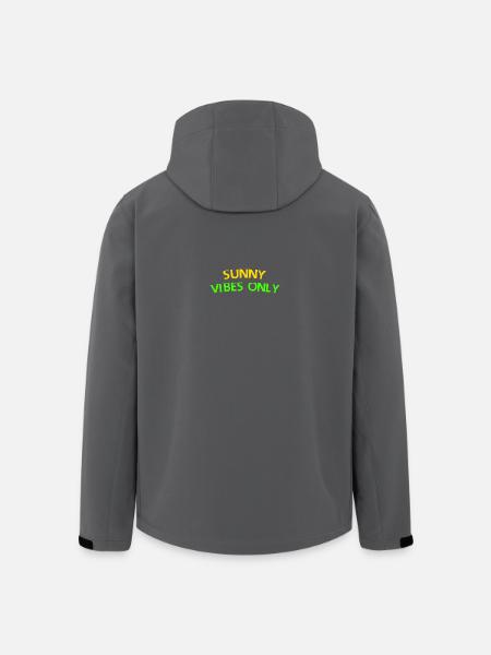Sunny Vibes Only Typografie T-Shirt - Recycelte Männer Softshell-Jacke von Stanley/Stella - Schwarz