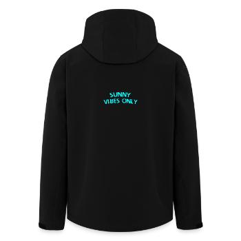 Sunny vibes only - Men’s Recycled Softshell Jacket by Stanley/Stella - black - Back - AI Model Male 185 light (185cm)