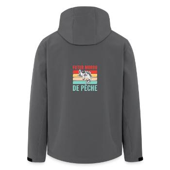 Mordu de Pêche pour bébé - Veste softshell homme en polyester recyclé Stanley/Stella - noir - Dos - AI Model Male 185 light (185cm)