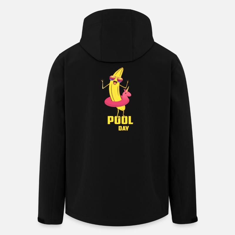 Coole Pool Banane - Recycelte Männer Softshell-Jacke von Stanley/Stella - Schwarz