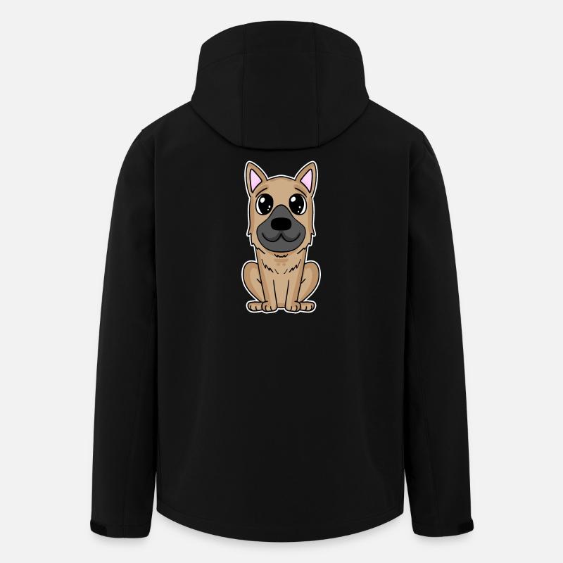 Deutscher Schäferhund Hund Hundebesitzer - Recycelte Männer Softshell-Jacke von Stanley/Stella - Schwarz