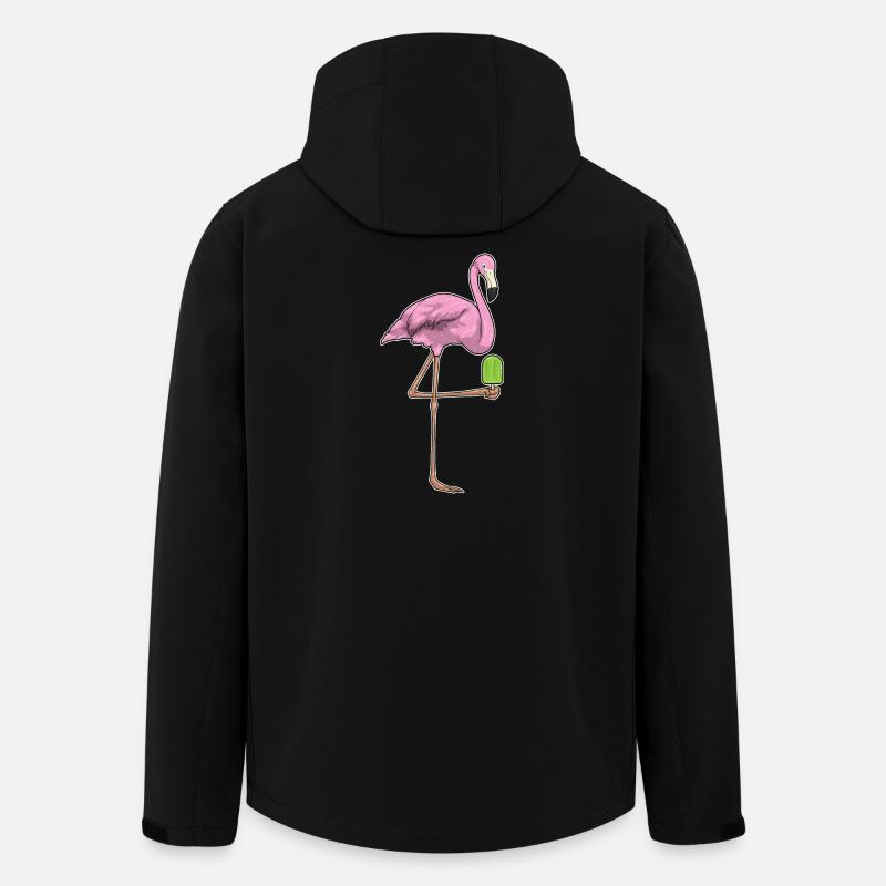 Flamingo Popsicles - Men’s Recycled Softshell Jacket by Stanley/Stella - black