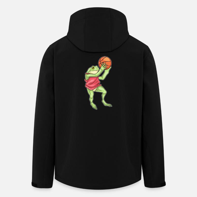 grenouille basketteur basketteur - Veste softshell homme en polyester recyclé Stanley/Stella - noir