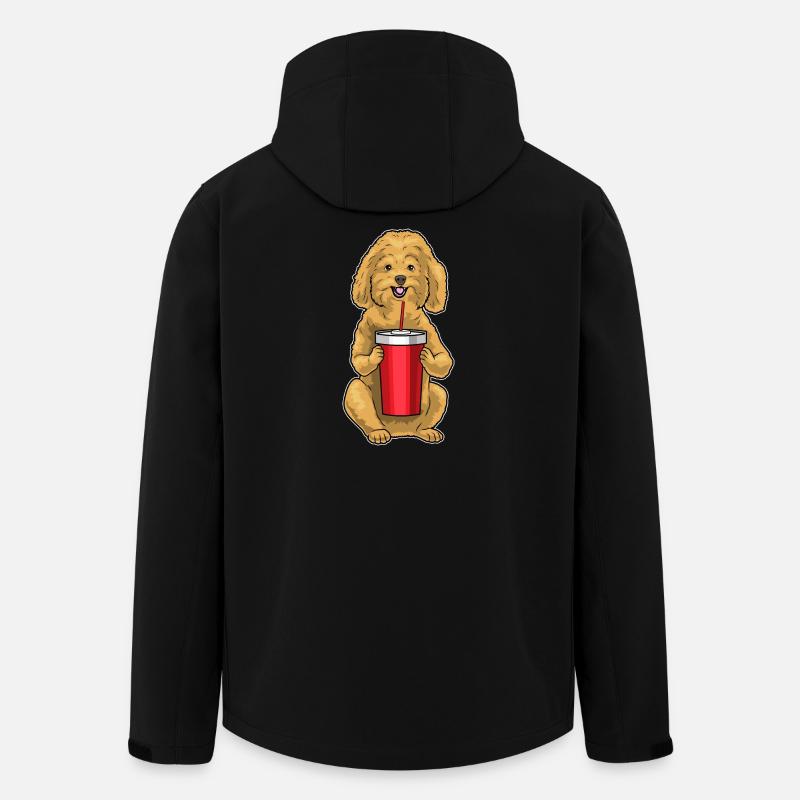 Mug caniche - Veste softshell homme en polyester recyclé Stanley/Stella - noir
