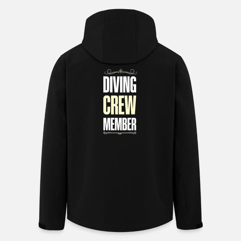 Diving Crew - Recycelte Männer Softshell-Jacke von Stanley/Stella - Schwarz