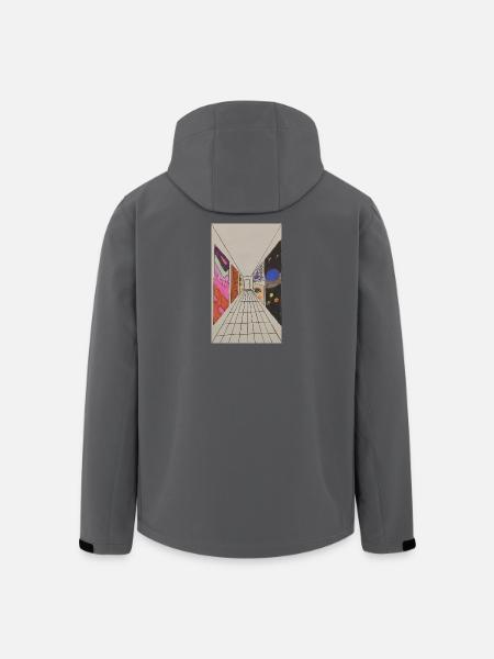 Perspective de l’esprit - Veste softshell homme en polyester recyclé Stanley/Stella - noir