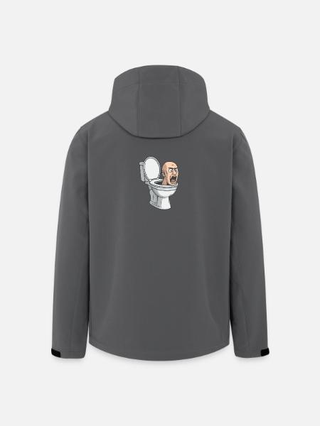 Toilet Head Meme – Viral Parody Design - Men’s Recycled Softshell Jacket by Stanley/Stella - black