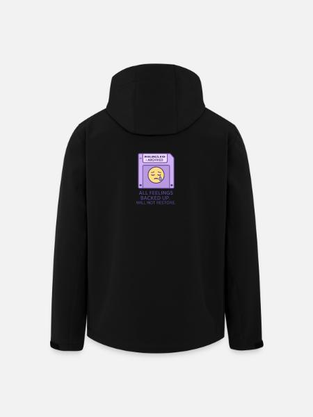 Feel the Tears Pattern English - Men’s Recycled Softshell Jacket by Stanley/Stella - black