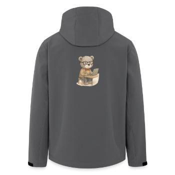 Lord Petzi Nerd - Recycelte Männer Softshell-Jacke von Stanley/Stella - Anthrazit - Hinten - AI Model Male 185 light (185cm)
