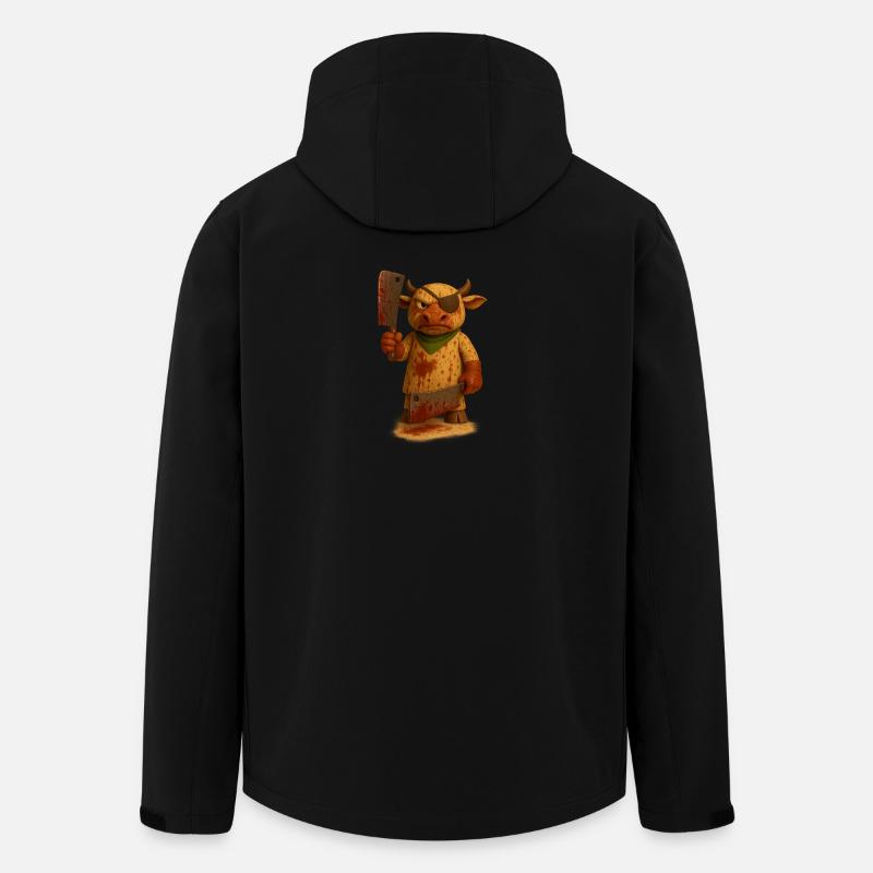 Meatcow - Recycelte Männer Softshell-Jacke von Stanley/Stella - Schwarz