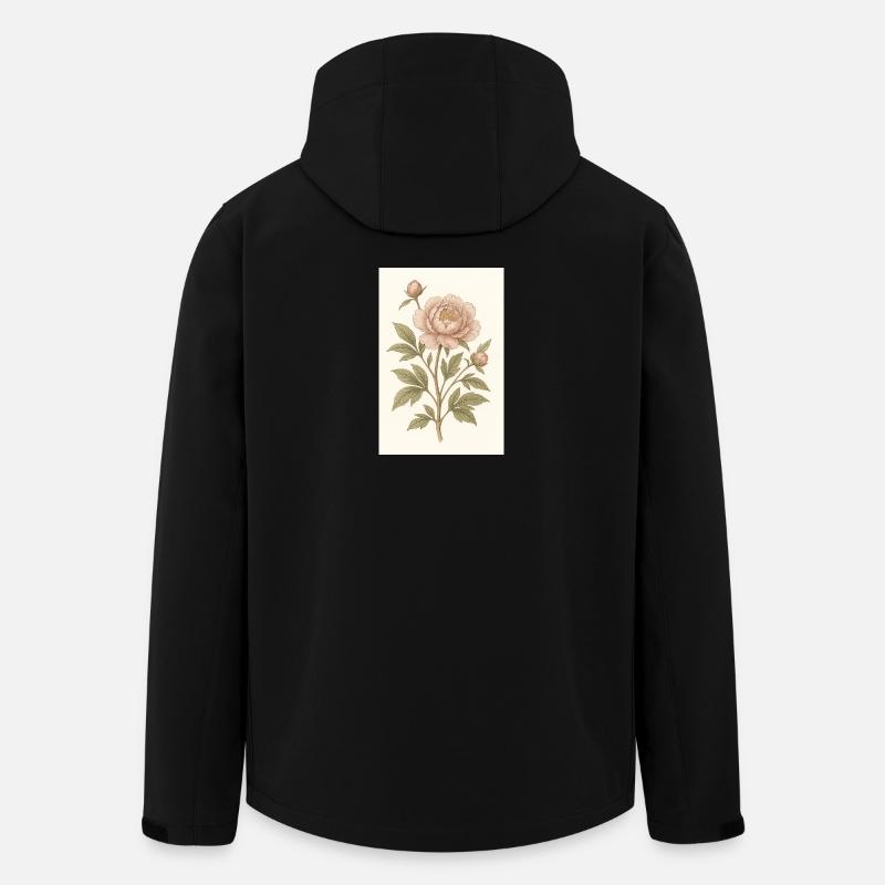 Eine klassische Blume - Recycelte Männer Softshell-Jacke von Stanley/Stella - Schwarz