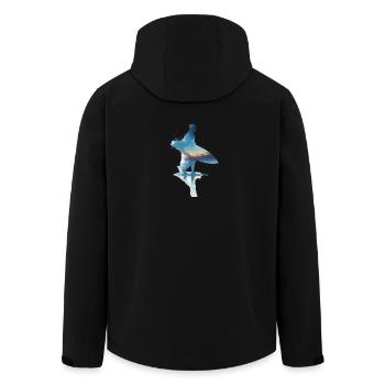 Rêve de Surfeur au Coucher du Soleil - Veste softshell homme en polyester recyclé Stanley/Stella - noir - Dos - AI Model Male 185 light (185cm)