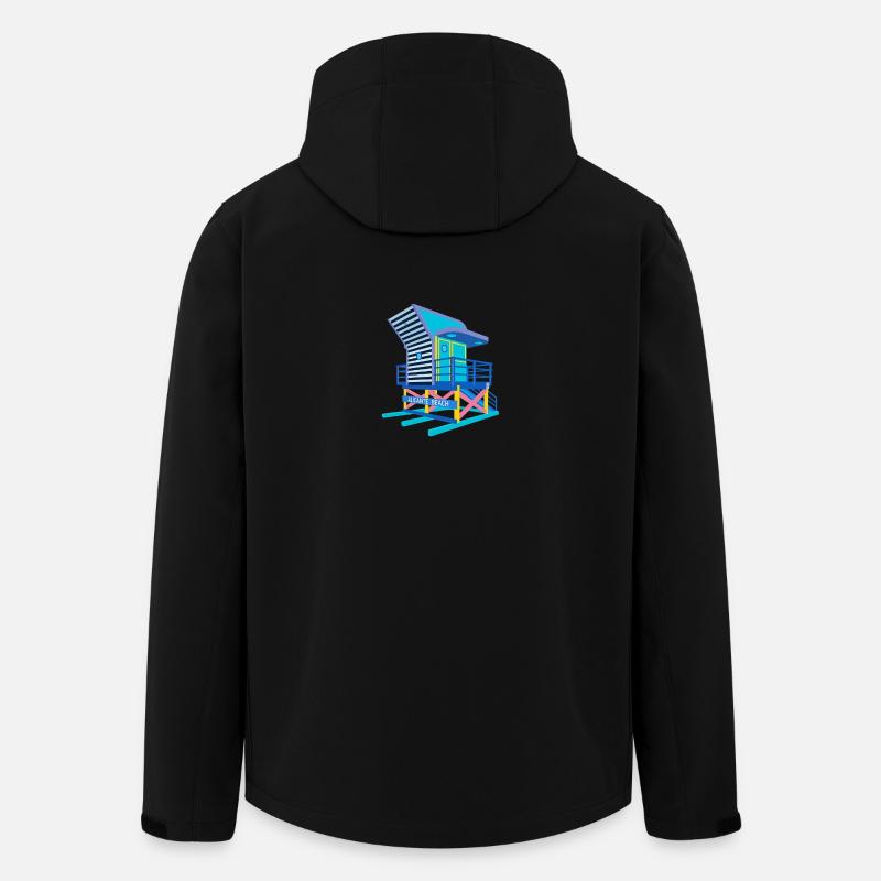 Stand de plage à Alicante - Veste softshell homme en polyester recyclé Stanley/Stella - noir