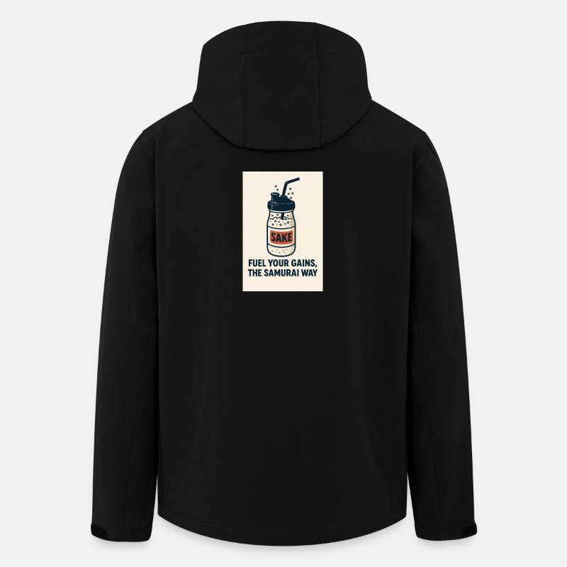 Saké et Gains Style Samurai - Veste softshell homme en polyester recyclé Stanley/Stella - noir