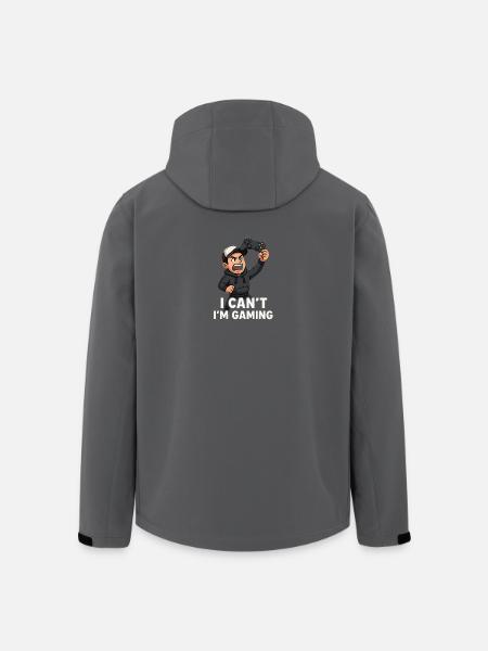 I Cant m Gaming - Men’s Recycled Softshell Jacket by Stanley/Stella - black