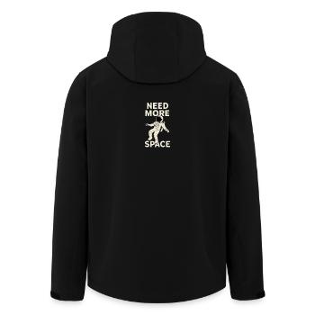 Les astronautes ont besoin de plus d’espace – Weltraum Design - Veste softshell homme en polyester recyclé Stanley/Stella - noir - Dos - AI Model Male 185 light (185cm)