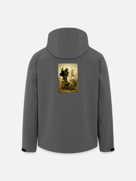 St George the Bot - Men’s Recycled Softshell Jacket by Stanley/Stella - black