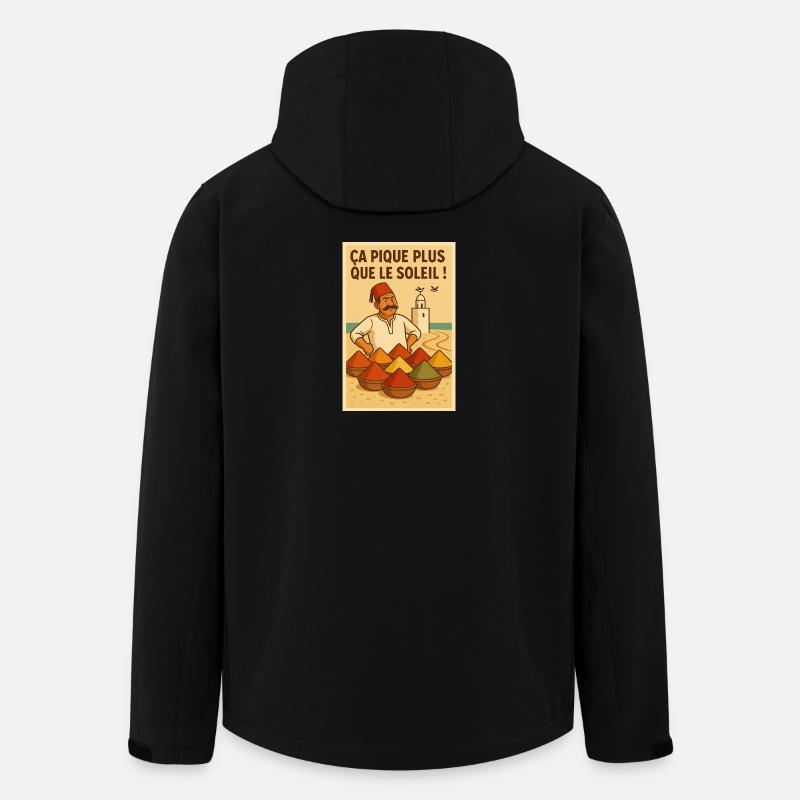 Sahara Spice Humor - Men’s Recycled Softshell Jacket by Stanley/Stella - black