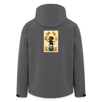 file_00000000ab2c6246b7087c730e3ac5a3 - Veste softshell homme en polyester recyclé Stanley/Stella - charbon - Dos - AI Model Male 185 light (185cm)