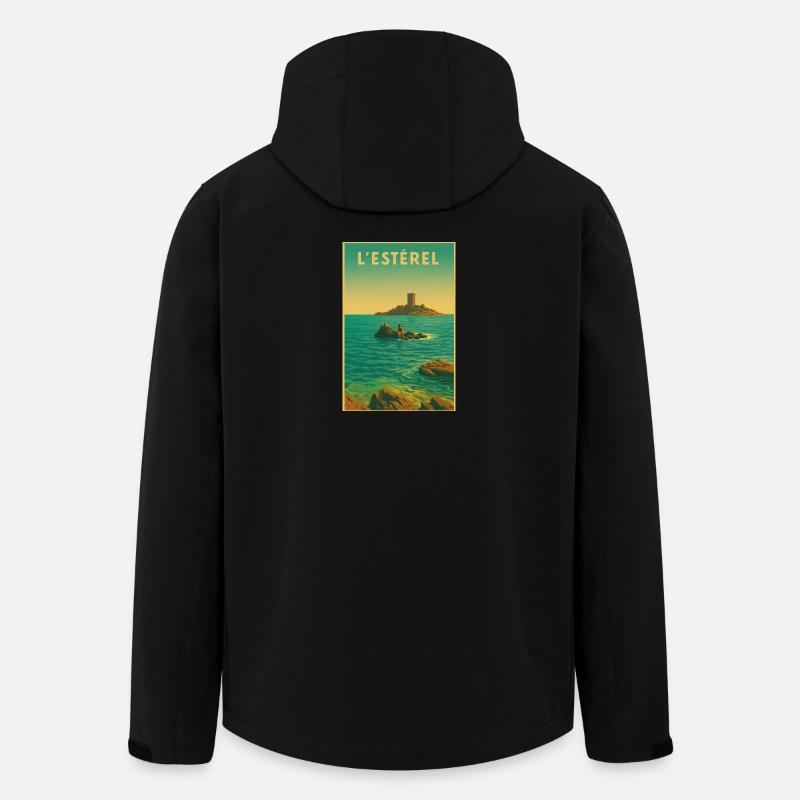DIE GOLDENE INSEL - Recycelte Männer Softshell-Jacke von Stanley/Stella - Schwarz