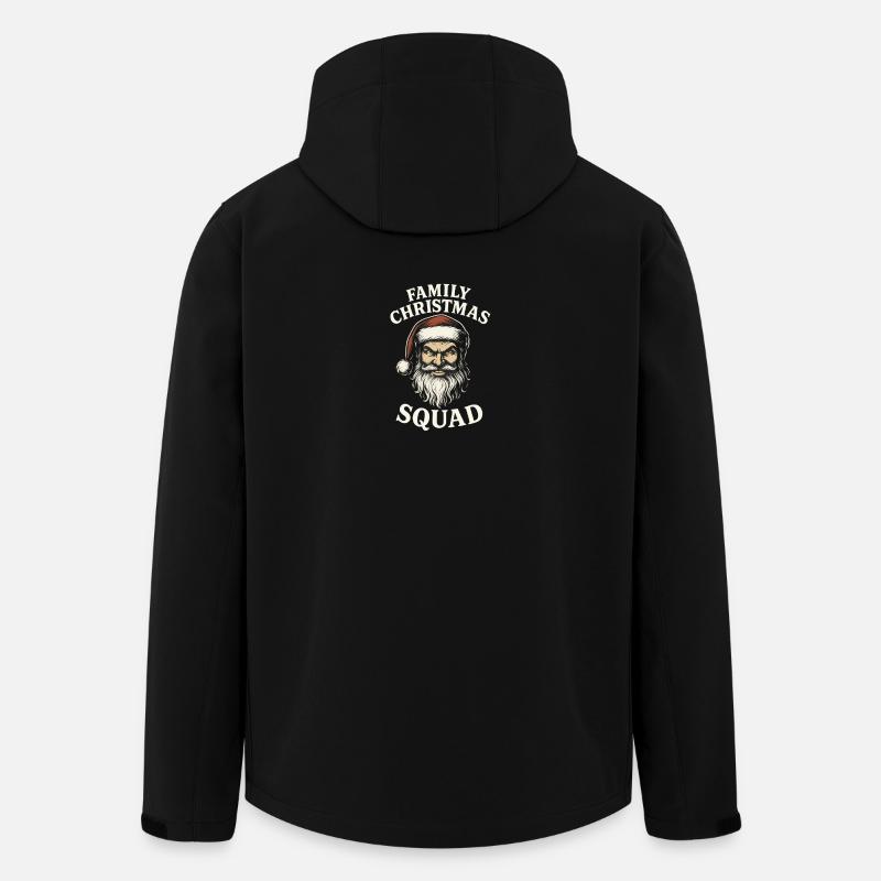 Escouade de Noël en famille - Veste softshell homme en polyester recyclé Stanley/Stella - noir