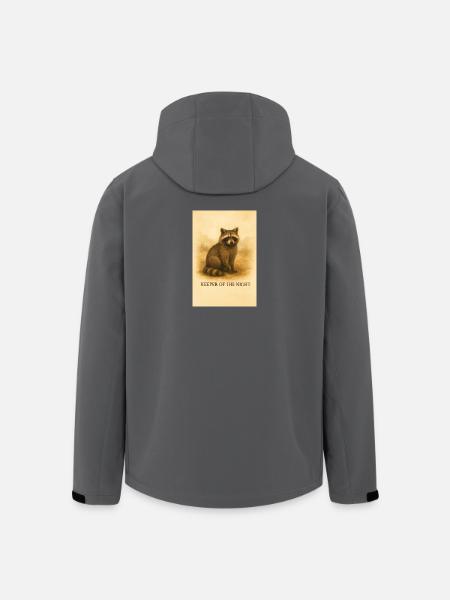 Hüter des Nachtwaschbären - Recycelte Männer Softshell-Jacke von Stanley/Stella - Schwarz