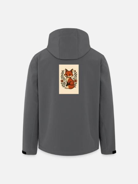 Großer Fuchs - Recycelte Männer Softshell-Jacke von Stanley/Stella - Schwarz