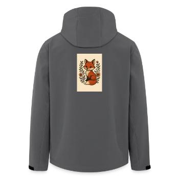 Großer Fuchs - Recycelte Männer Softshell-Jacke von Stanley/Stella - Anthrazit - Hinten - AI Model Male 185 light (185cm)