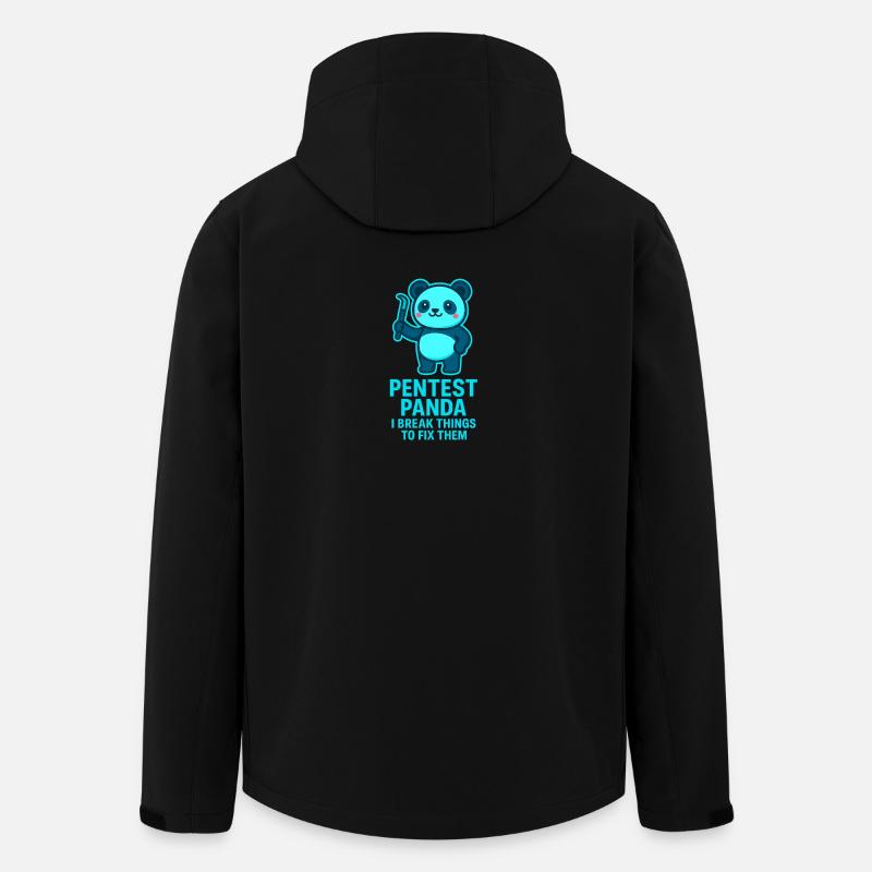 Pentest Panda: Fehler fixen - Recycelte Männer Softshell-Jacke von Stanley/Stella - Schwarz