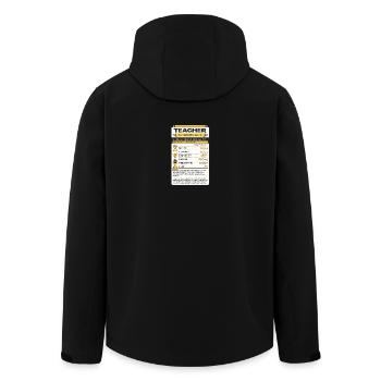 Cadeau des informations nutritionnelles pour enseignants - Veste softshell homme en polyester recyclé Stanley/Stella - noir - Dos - AI Model Male 185 light (185cm)
