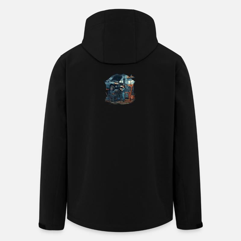 Werkstattalltag - Recycelte Männer Softshell-Jacke von Stanley/Stella - Schwarz