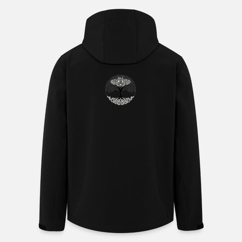 Baum des Lebens. - Recycelte Männer Softshell-Jacke von Stanley/Stella - Schwarz