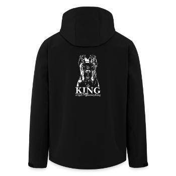 CANE CORSO King Dog Dog Dog Wilsigns - Men’s Recycled Softshell Jacket by Stanley/Stella - black - Back - AI Model Male 185 light (185cm)